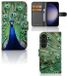 B2Ctelecom Samsung Galaxy S24 Telefoonhoesje met Pasjes Pauw