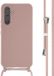 imoshion Siliconen hoesje met koord voor de Samsung Galaxy A54 (5G) - Sand Pink