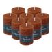 Spaas 8x Rustieke Pillarkaars 70/95 mm 35u, Bordeaux