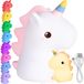 Veilleuse en silicone, licorne, LED, RVB