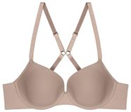 Triumph BH Pure Micro WHP - Racerback bh - Balconette en T-shirt Bh - Naadloze cups - 70C - Taupe