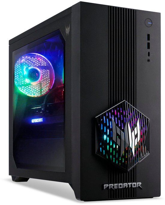 Acer Predator PO3-665 Intel Core i7-14700F 16GB DDR4 512GB SSD NVIDIA GeForce RTX 5060 Ti 16GB Windows 11 Home Zwart