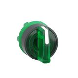 Schneider ZB5AK1333 frontelement lichtkeuzeschakelaar, 3 standen, groen, diameter 22 cm