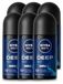 NIVEA MEN Deep Beat Deodorant roller - 50 ml - Voordeelverpakking - 6 stuks