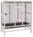 Ferplast Cage à oiseaux Wilma Large 131,5 x 67 x 153 cm Bois Brun