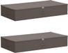 vidaXL Opbergbox 2 stuks nonwoven stof 100 x 50 x 18 cm 90 l Grijs