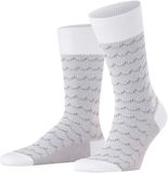 FALKE Sea Rock gedessineerd katoen Sokken heren wit - maat 39-42