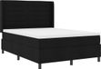 vidaXL Boxspringbed met hoofdbord Zwart 200 x 140 cm Stof