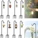 Ibenzoa® Crochets de jardin réglables pour décoration et éclairage polyvalents