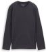 Tom Tailor - T-shirt à manches longues avec imprimé au dos - Taille 152 - gris anthracite