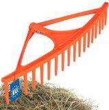 KOTARBAU® Bladhark, Tuinhark, Kunststof, 64 cm, Oranje, 18 Tanden, Bladbezem, Zonder Steel