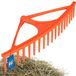KOTARBAU® Bladhark, Tuinhark, Kunststof, 64 cm, Oranje, 18 Tanden, Bladbezem, Zonder Steel