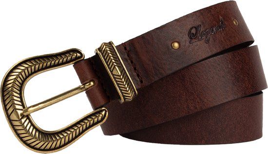 Legend Dames Leren Riem Bruin 95cm