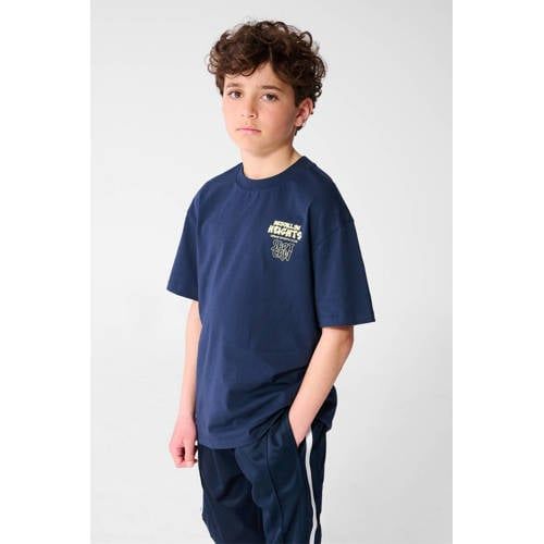 Shoeby T-shirt met backprint donkerblauw