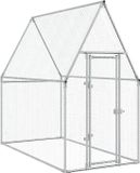 vidaXL Kippenhok - 200x100x190 cm - Gegalvaniseerd Staal - Zilverkleurig