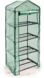 Famanu – Foliekas met 4 rekken, 158 x 70 x 50 cm, groen