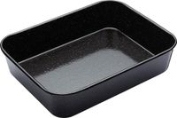 MasterClass Emaille Braadpan - Zwart - Staal - 34 x 26 x 7 cm