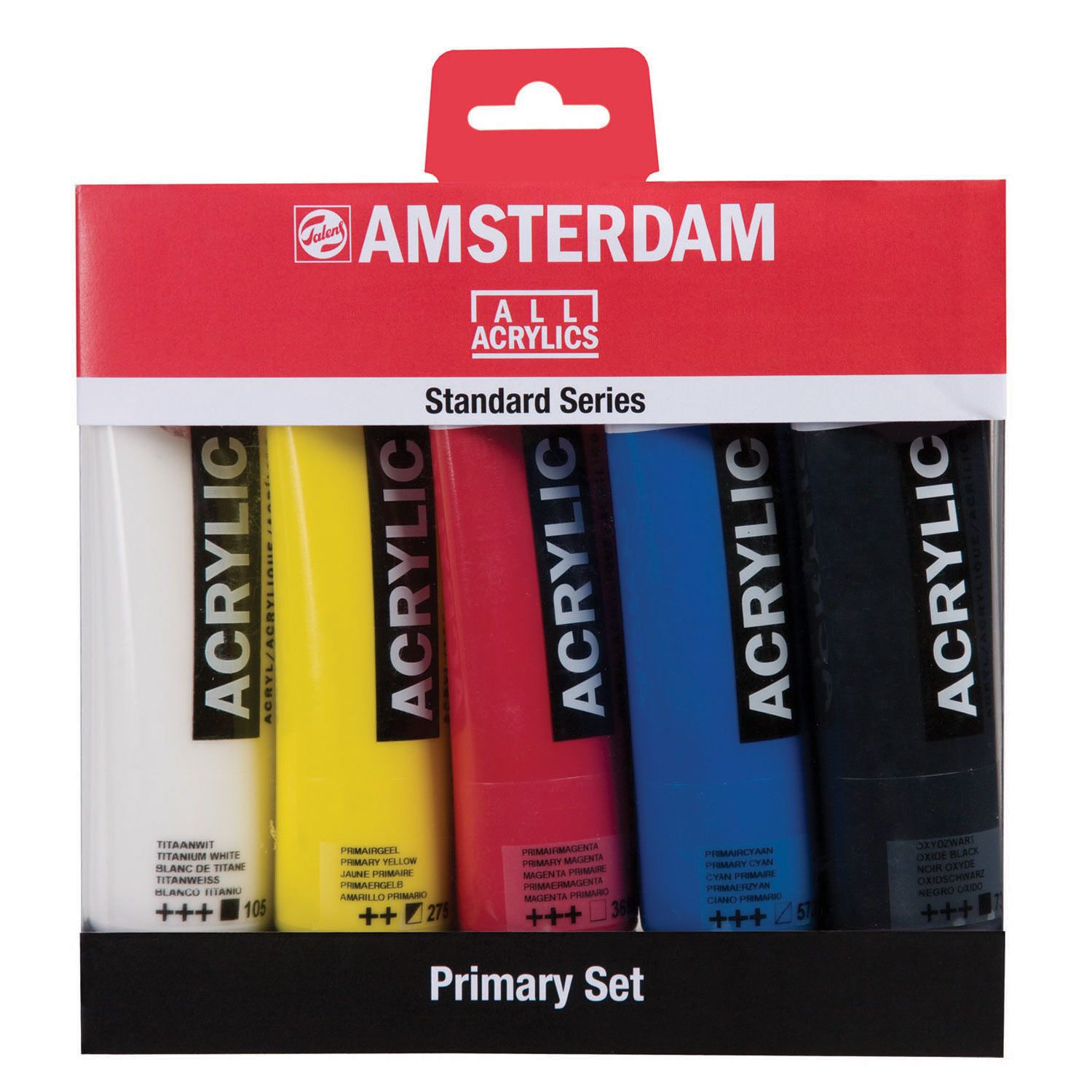 Amsterdam Standard acrylverf 5 tubes 120 ml Primary