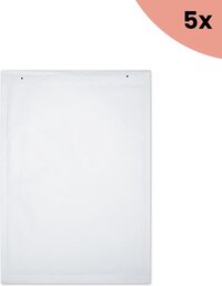 5x Luchtkussenenvelop Raadhuis 300x445mm I19 wit plakstrip (5 stuks)