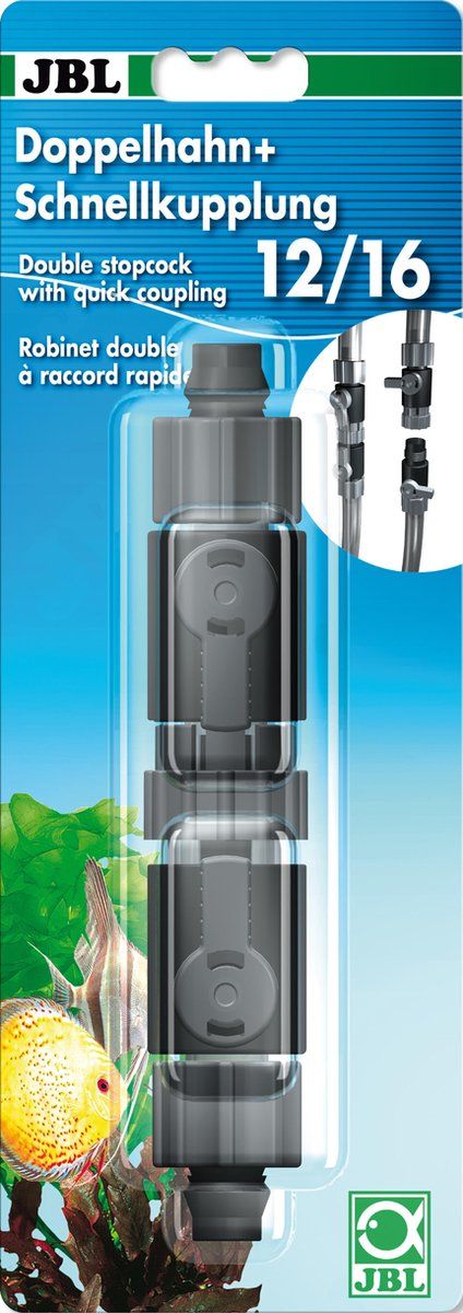 JBL Dubbele Kraan Met Snelkoppeling 12/16