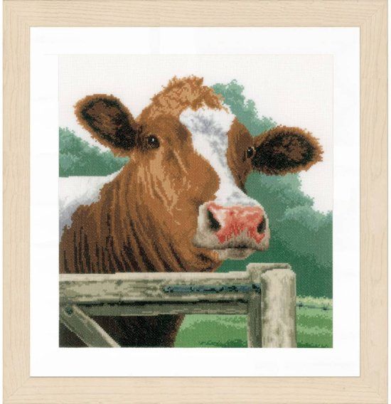 Lanarte Borduurpakket Wondering Cow - 5413480696376