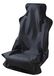 Magca Housse de siège de voiture, imperméable, housse de siège avant universelle, anti-poussière, contre les poils d'animaux, la sueur, noir, lot de 1