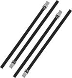 ProPlus Caravan/Camper Fietsen Spanbanden/Sjorbanden/Bindriemen - 10x Stuks - 150 cm - Zwart