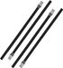 ProPlus Caravan/Camper Fietsen Spanbanden/Sjorbanden/Bindriemen - 10x Stuks - 150 cm - Zwart