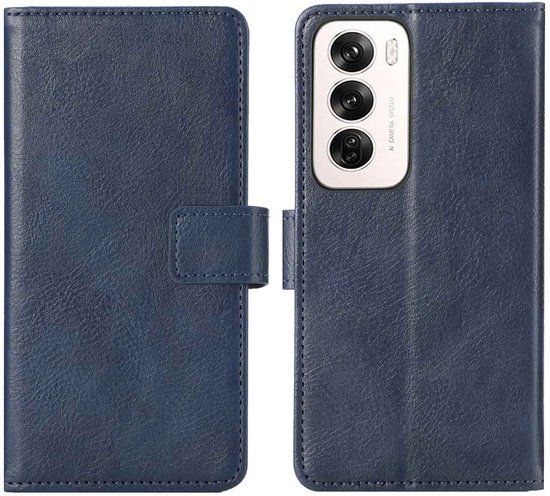 imoshion Hoesje - Geschikt voor Oppo Reno 12 - Luxe Bookcase - Donkerblauw