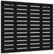 VidaXL Hoofdbord wandmontage 146x3x91,5 cm massief grenenhout zwart