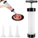 Sans marque Remplisseuse de saucisses manuelle - Machine à saucisses manuelle simple - Avec 3 tubes de remplissage