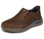Skechers ARCH FIT CROSSER OAK chaussures de sport, cuir/synthétique marron foncé pour hommes