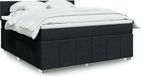 Maison Exclusive - Sommier à lattes de lit avec matelas Noir 180x200 cm Tissu