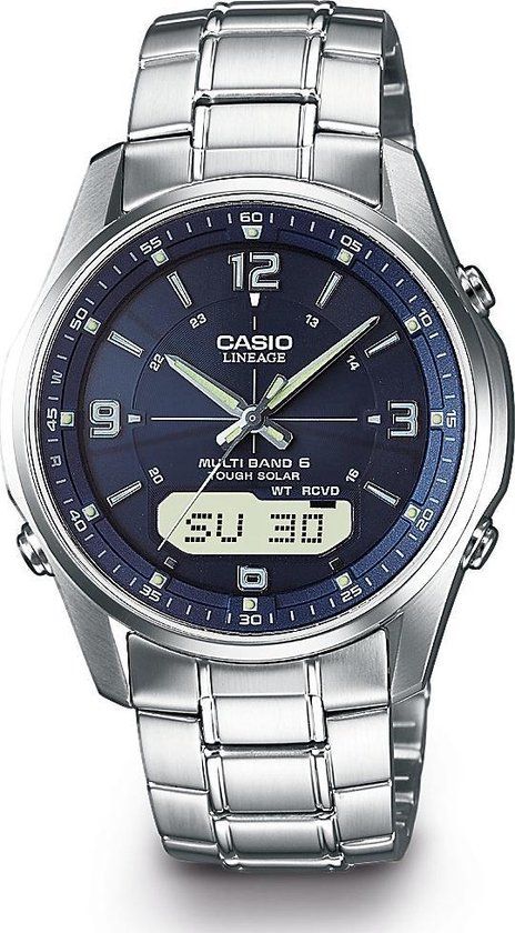 Casio Radio Controlled LCW-M100DSE-2AER Herenhorloge 40 mm - Zilverkleurig