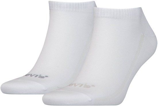 Levi's Heren Sneakersokken Low Cut Tencel & Organic Cotton 2-Pack Wit