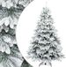 vidaXL Moderne Kunstkerstboom met Sneeuw - Wit - 180 cm