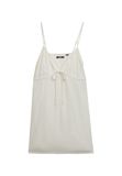 Superdry Geweven Cami Mini-jurk met Textuur - Dames - Jurken - Wit - Maat UK14-EU42