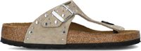 Birkenstock Gizeh Rivet Pantoufles - Taupe - Regular Fit - Maat 39 - Dames