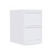 OFITURIA ® Archivador Metálico Organizativo De Oficina Blanco con 2 Cajones para Carpetas DIN A4 Y Folio, Documentos con Llave, 62 X 46 X 72