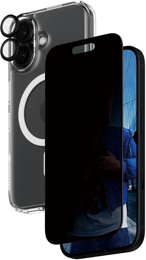 PanzerGlass 3-in-1 Privacy Protection Bundle iPhone 16