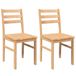 VidaXL Stoelen 2 stuks massief hout rubber