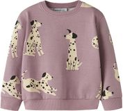 NAME IT - NMFNDOPA LS NREG SWEAT BRU - Meisjes - Sweaters - Maat 104 - Katoen/Elastaan - Lilas