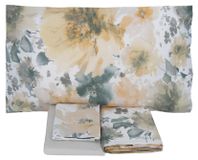 Icecat Parure de lit 3 pièces, 100% coton, motif floral, dimensions 280 x 240 cm