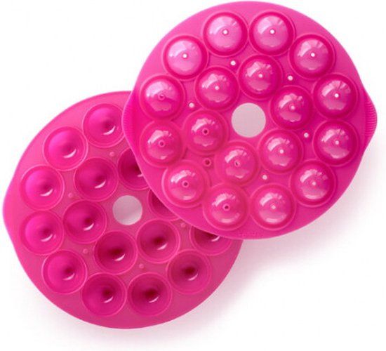 Lékué Cake Pops Cakevorm - Silicone - Magenta - 18 Vormpjes
