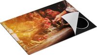 Chefcare Inductie Beschermer Kippen Krijgen te Eten - 75x55 cm - Multicolor
