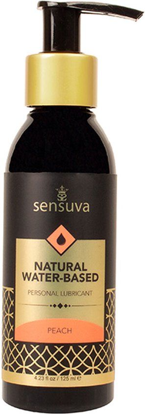Sensuva Natural Waterbasis Glijmiddel Perzik 125 ml