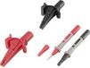 VOLTCRAFT MSS-103 VC-8097030 Krokodillenklemmenset Bus 4 mm CAT III 1000 V, CAT IV 600 V Zwart, Rood 1 set(s)