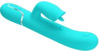 PRETTYLOVE Gigi Vibrateur léchant et battant turquoise