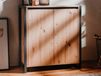 Denzell Commode 2 portes chêne artisanal/anthracite
