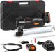 VEVOR 20V Accu-Vetspuit 500 G Vetspuit 10.000psi Werkdruk Elektrische Vetspuit 125 G/Min Olieafgiftesnelheid Incl. 2x 2,0 Ah Batterijen, Φ9x990 mm Slang En Snellader Universele Vetspuit
